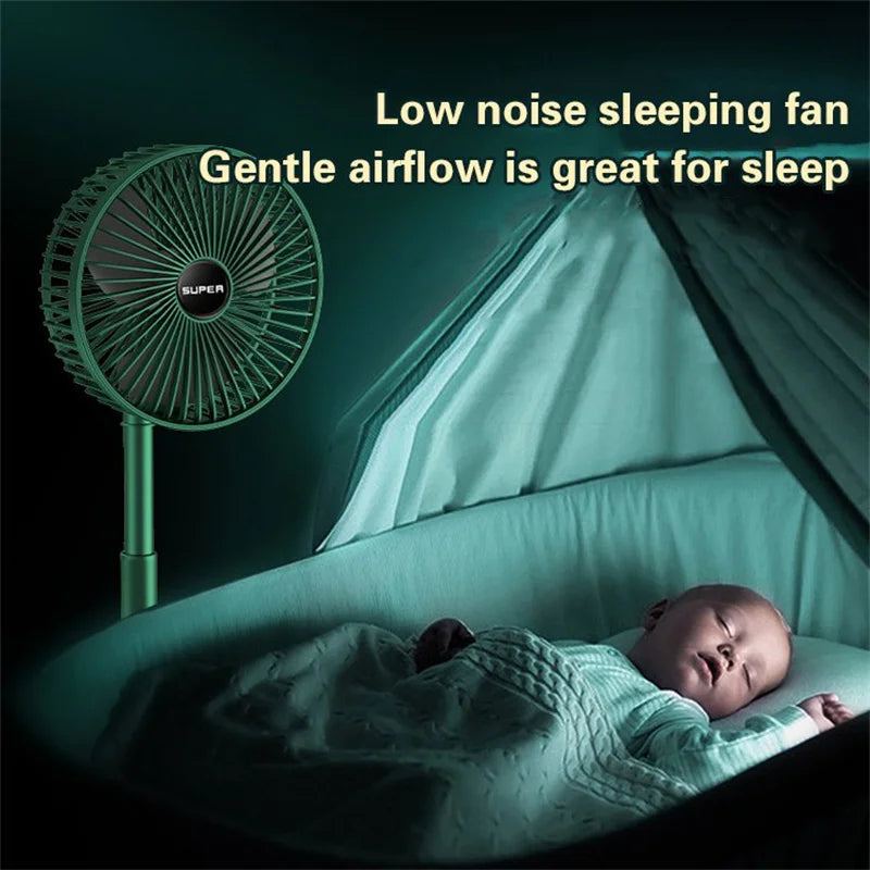 Rechargeable Portable Telescopic Folding Fan