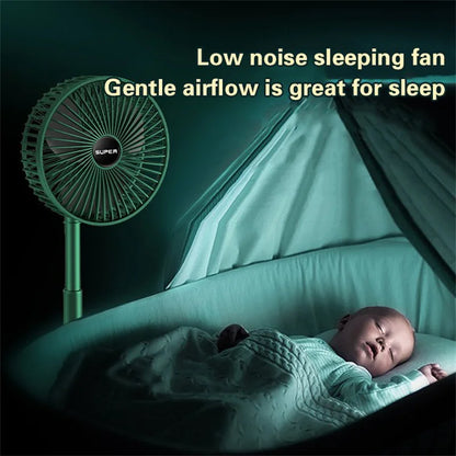 Rechargeable Portable Telescopic Folding Fan