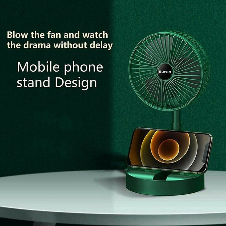 Rechargeable Portable Telescopic Folding Fan